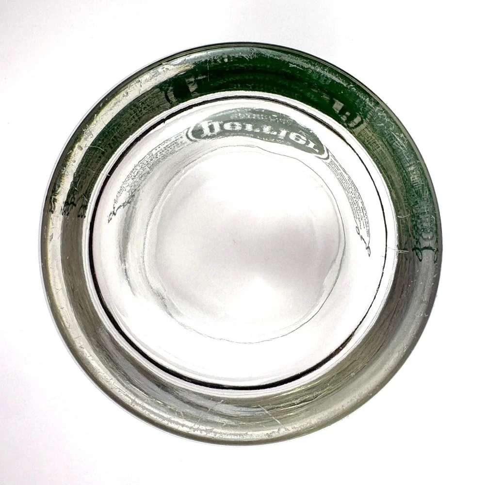 VTG 80s Perrier Tumbler Glass Sparkling Mineral Water C'est Fou Retro Advertisng